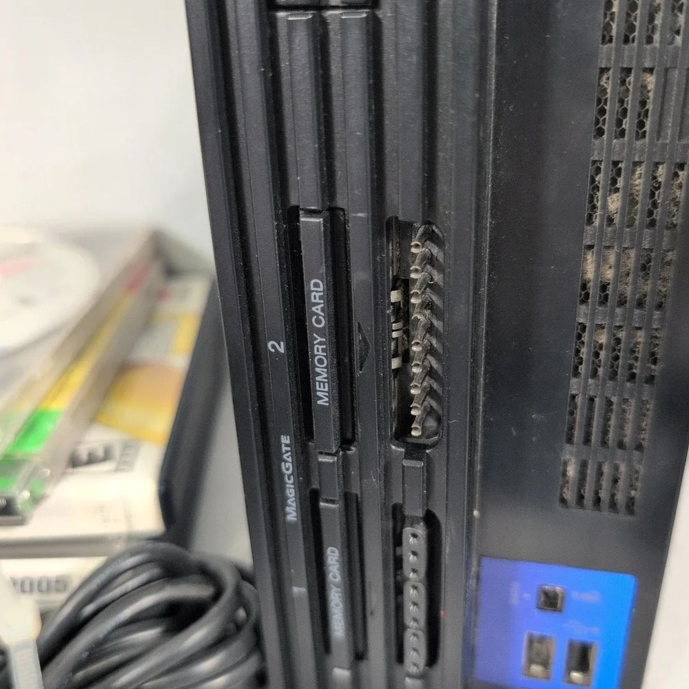 Sony PlayStation 2 PS2 Fat SCPH-39001 Console OEM Black Controller 11 Games